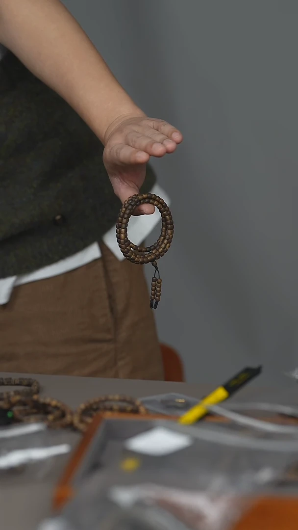 【闪购商品】沉香手串海南沉香绿奇鼓珠多圈5mm