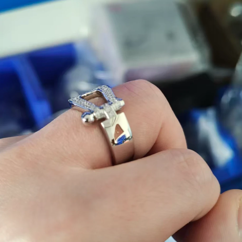 925银莫桑石戒指 时尚复古个性做手工男士925马梯戒指