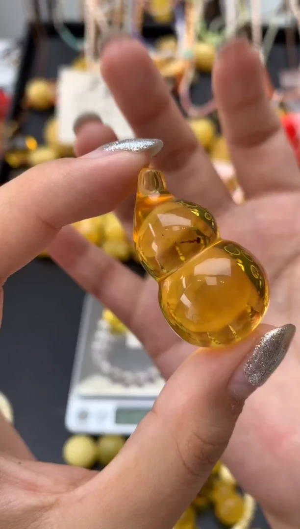 未镶嵌琥珀珠宝奇石032琥珀蜜蜡花粉