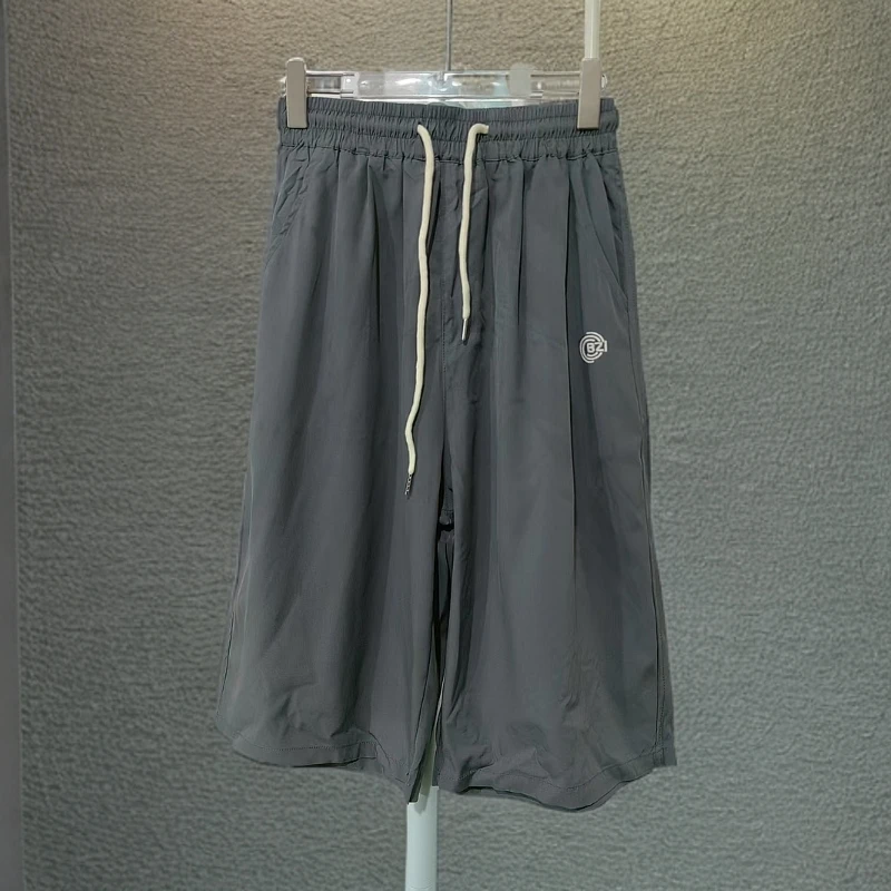 【8037-灰色】青少年夏季速干五分裤