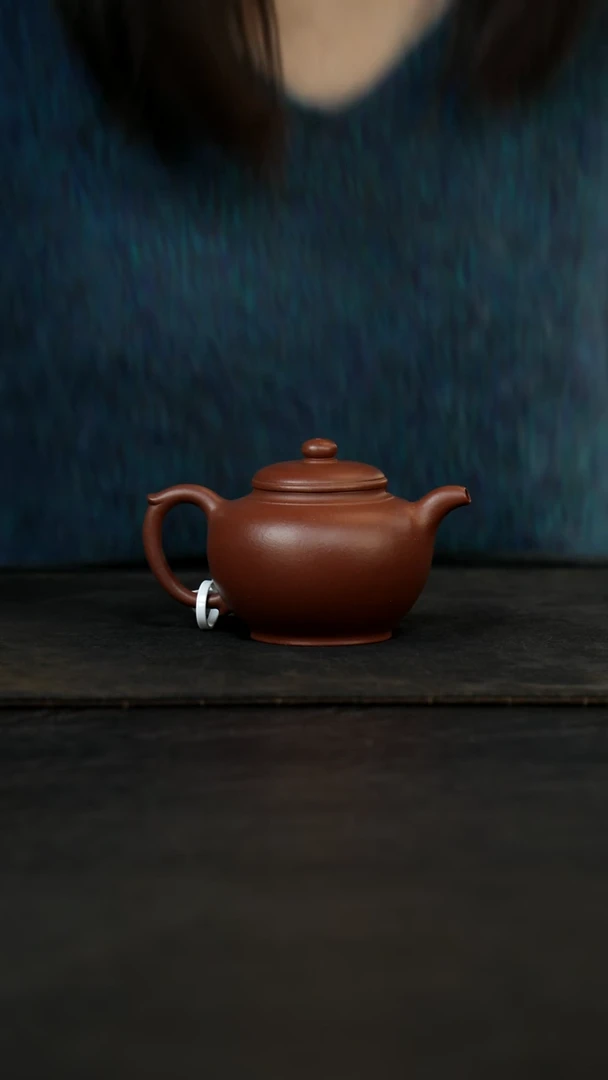 茶壶紫砂高笑樱底槽青150cc