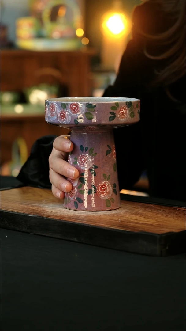 杯手绘心瓷陶瓷浮力