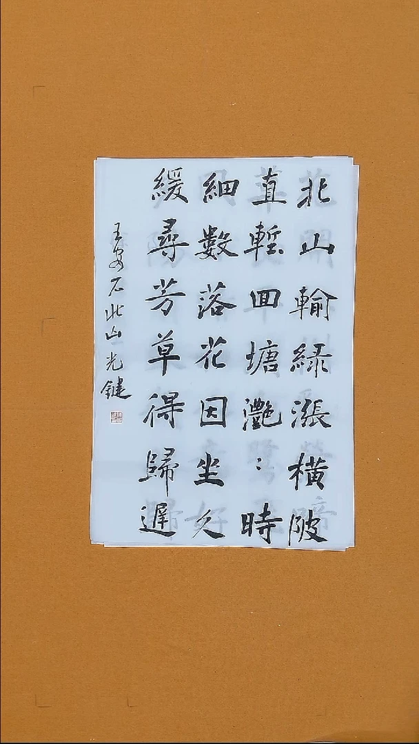 书法陈光健45*68 重庆  两届楷书