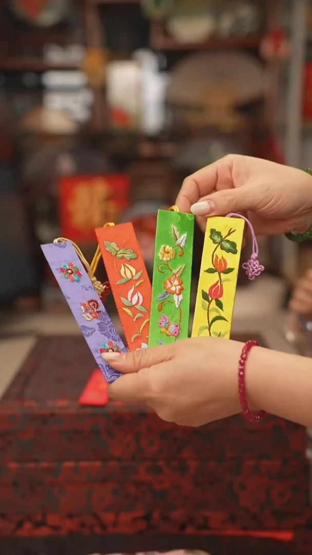 扇子姐****9书签吊坠非遗