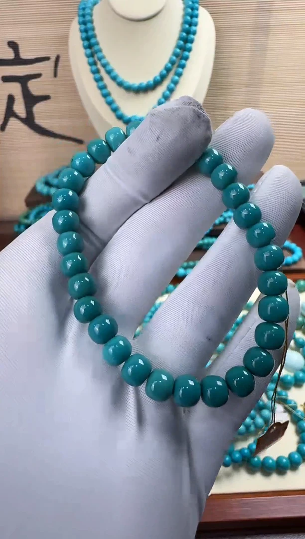 【闪购商品】绿松石手串未镶嵌13.17g6-7mm