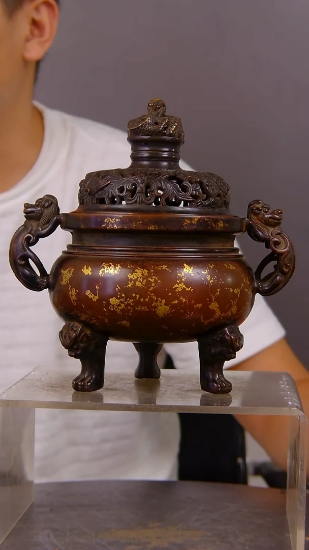 瓷片收****余 山水紫铜鎏 金造像结缘1111
