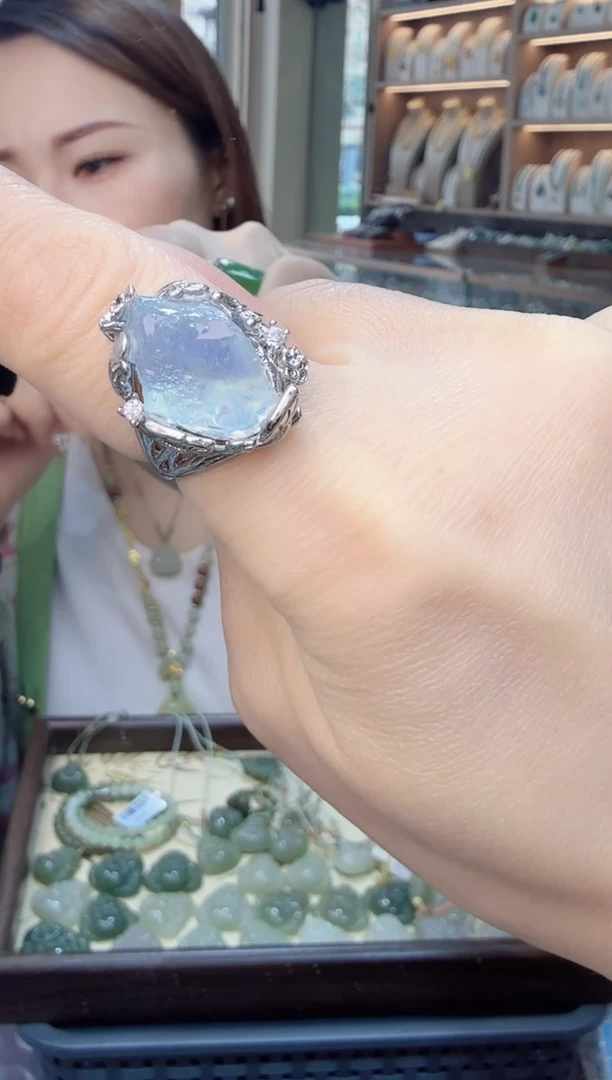 合金戒指水晶（拍2单发货）