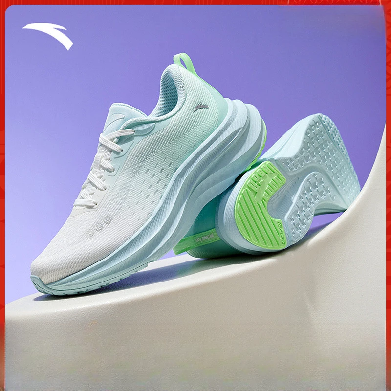 中国跑鞋制造安踏叶子丨缓震四季跑步鞋轻便透气妈妈运动鞋轻盈女