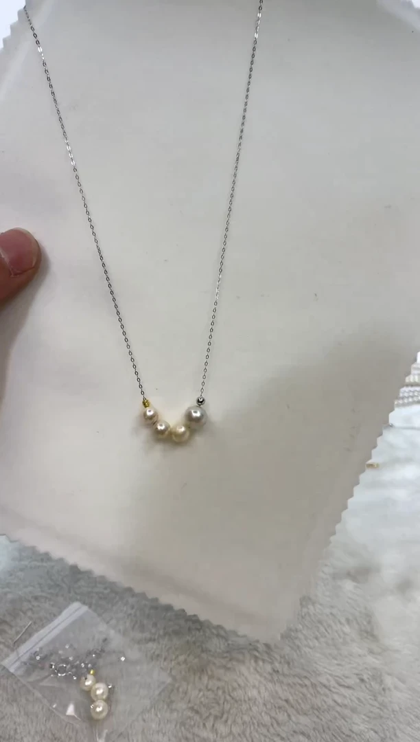 颈饰银S925镶嵌海水珍珠