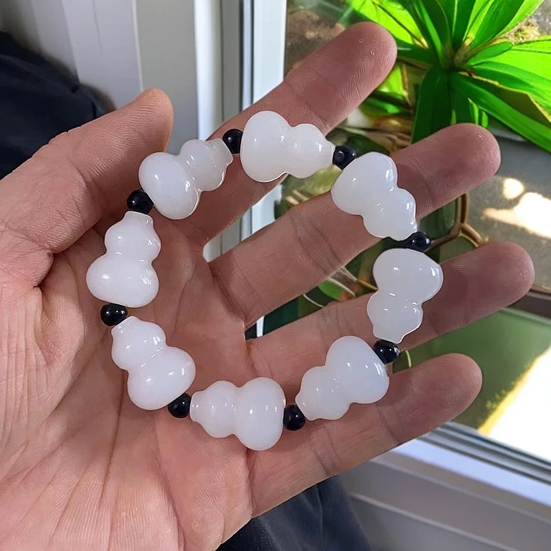 高奢/天然玉石葫芦手串/补贴价