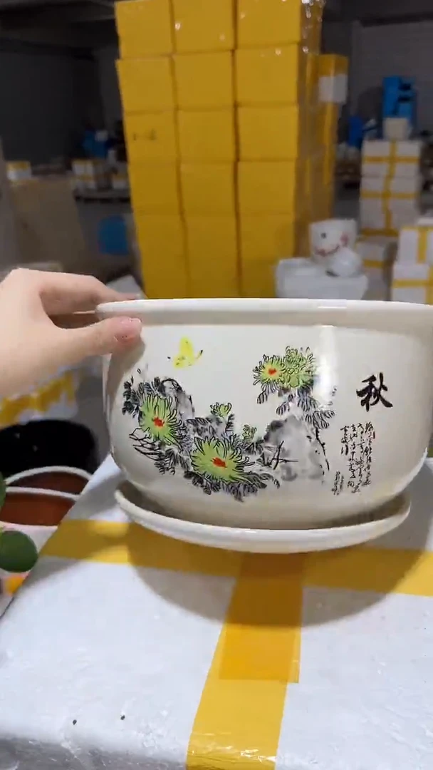 高温陶瓷花盆+E164