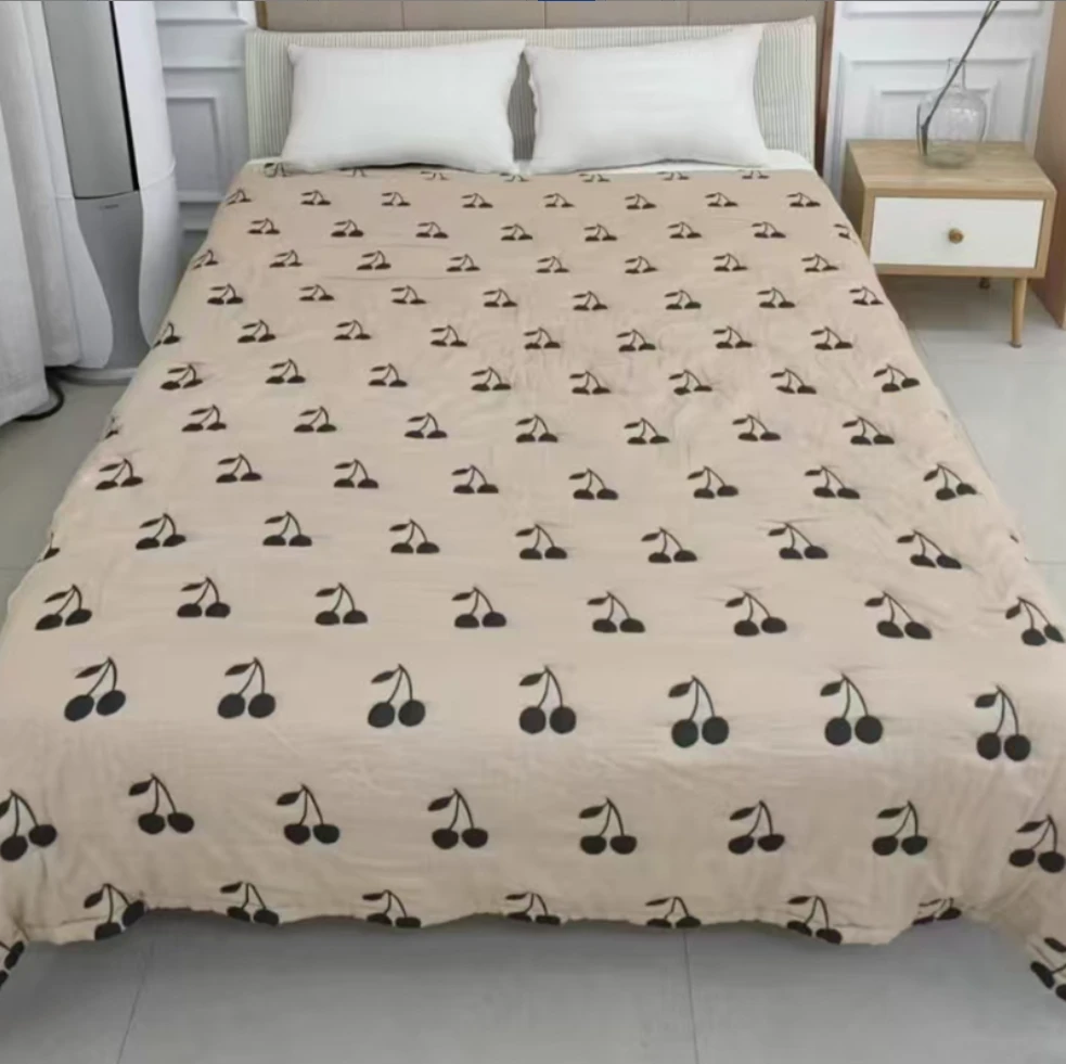 【温暖家居】泡芙被200×230cm-樱桃咖