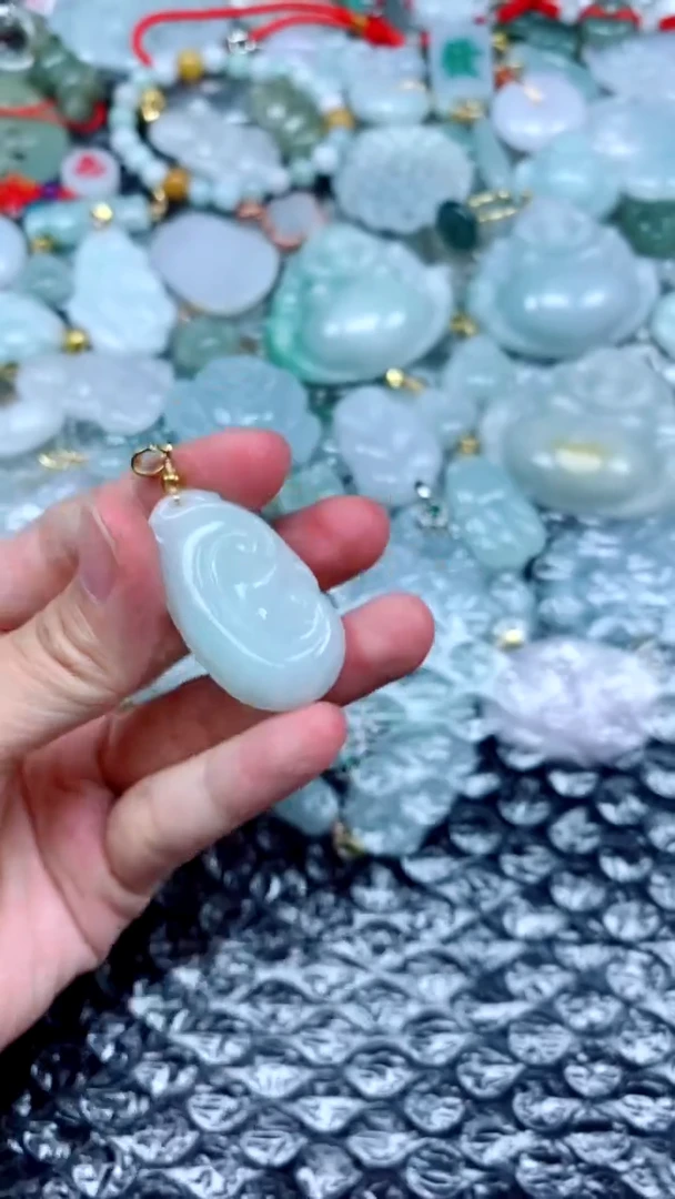 翡翠未镶嵌颈饰67《多样性发货》