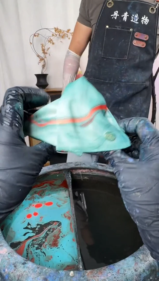 718 三角夹 荷塘锦鲤