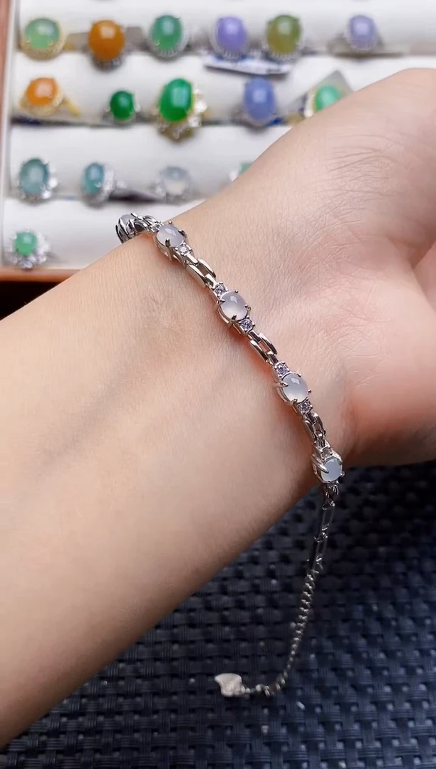 银S925镶嵌戒指翡翠1924