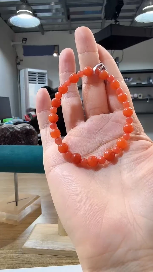 未镶嵌手链南红玛瑙优0516 约5-7mm