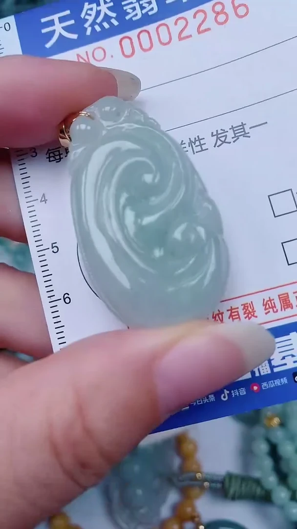 翡翠未镶嵌颈饰00002286