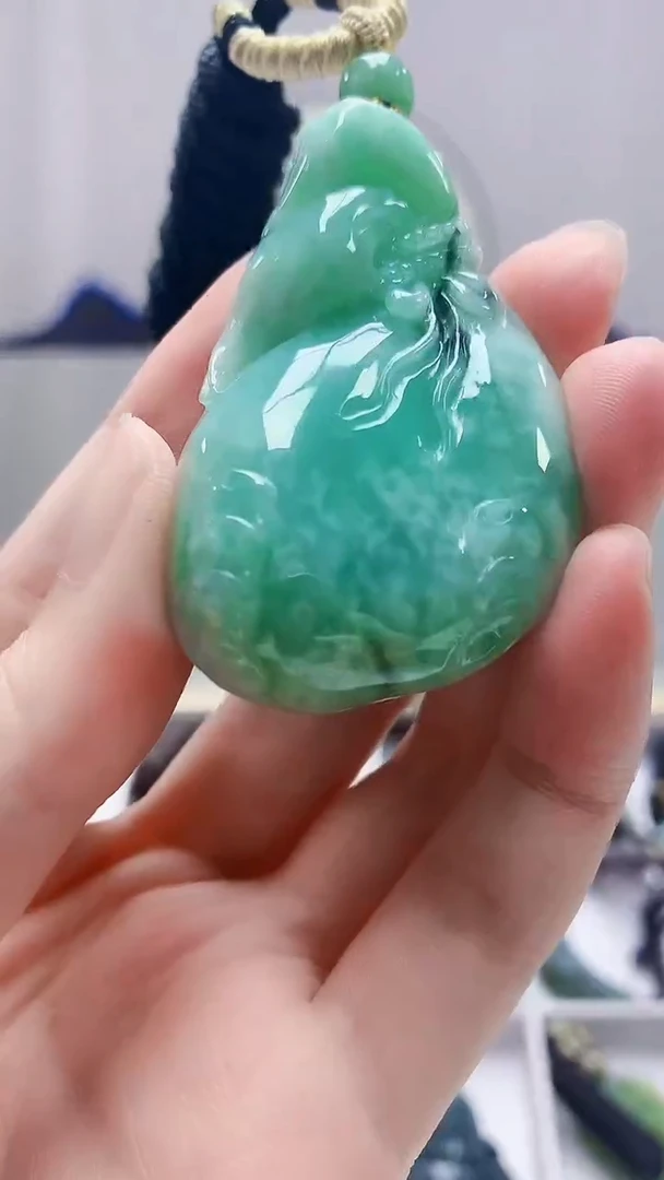 未镶嵌定制翡翠4898zm-毛货挂件167钱袋