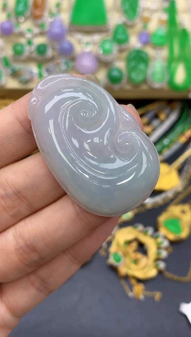 颈饰未镶嵌翡翠393-中国好珍宝
