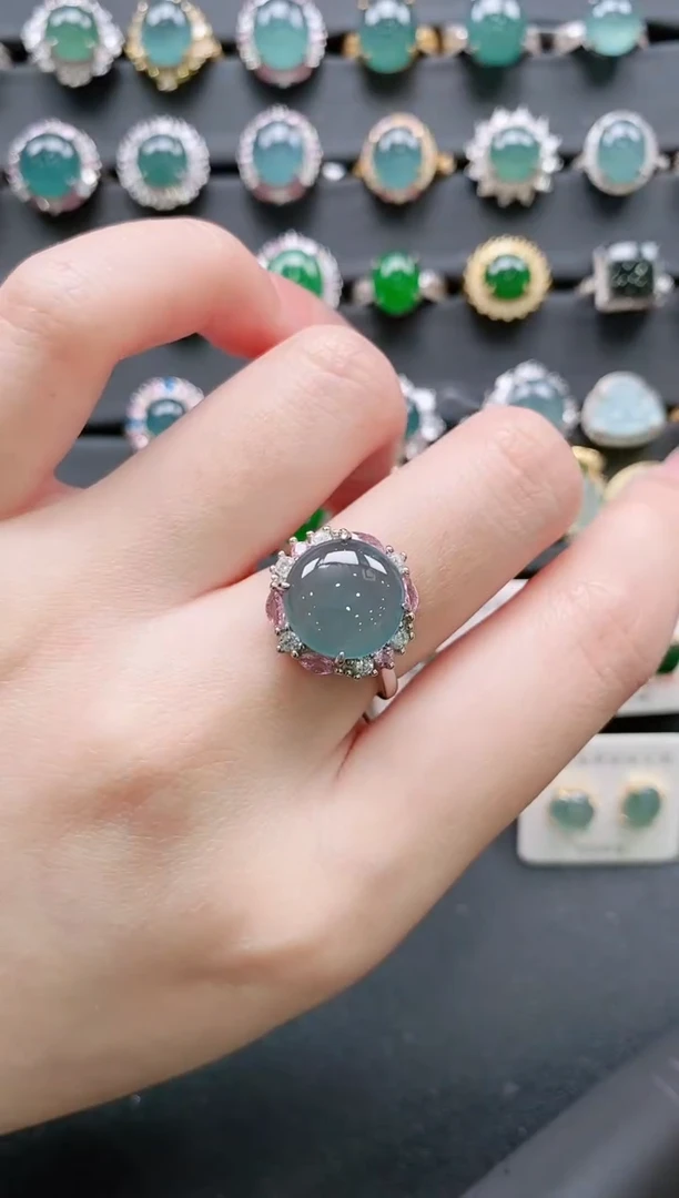 【闪购商品】翡翠戒指银S925镶嵌11111111