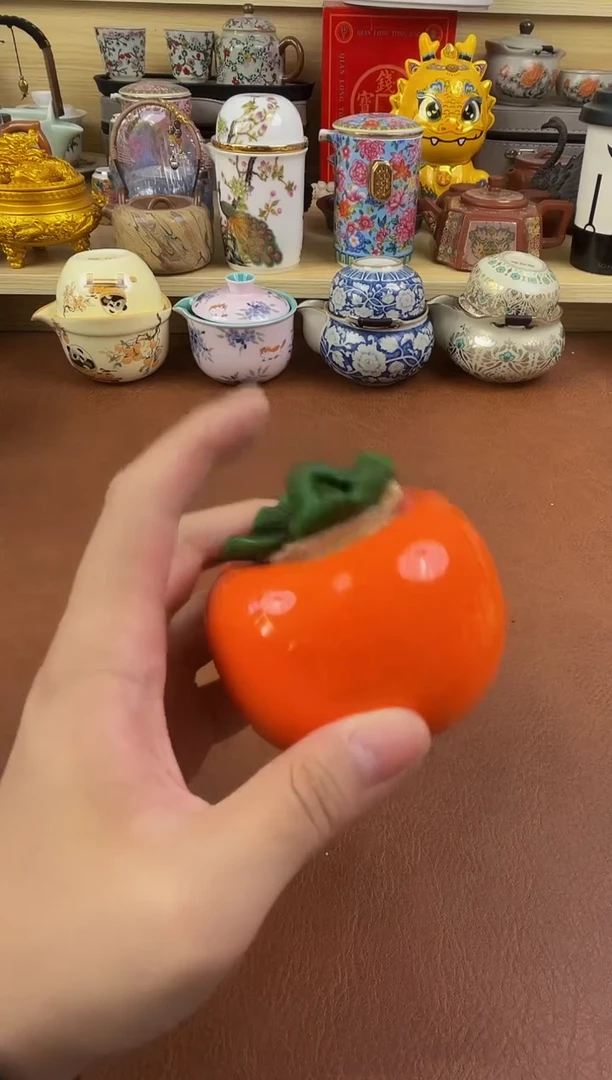 陶瓷茶具摆件旅行套组