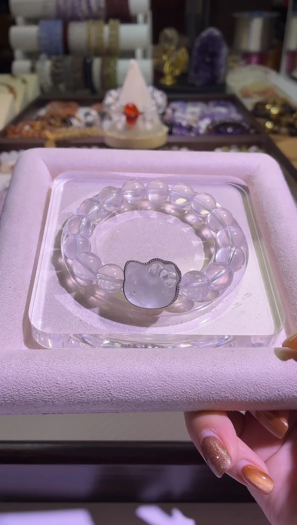 未镶嵌手串水晶11号闪购星光粉水设计款