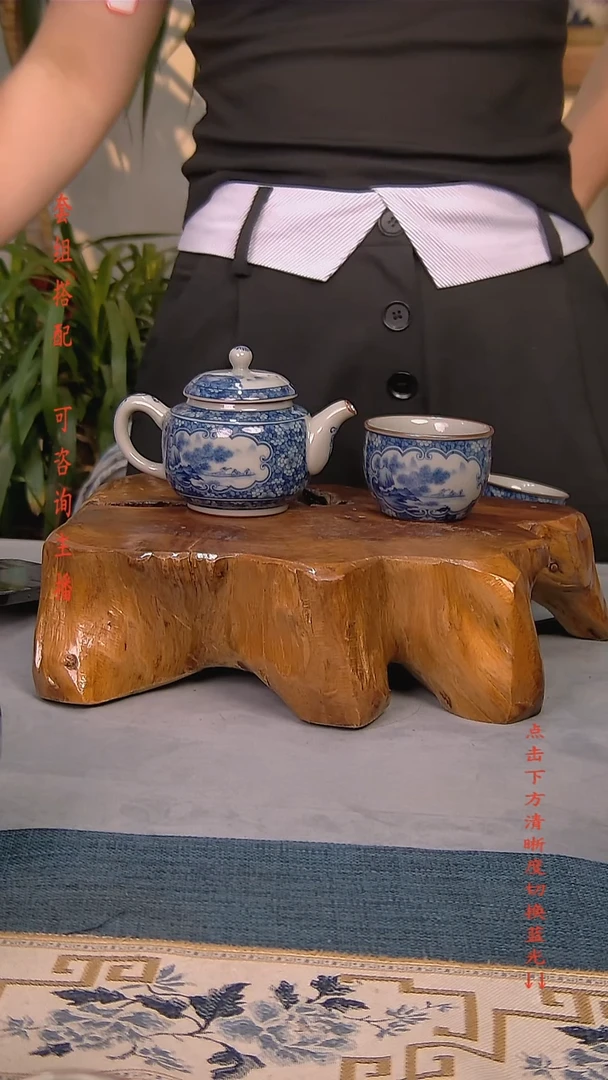 简装家用款件套 老陶泥开片纹陶瓷茶具