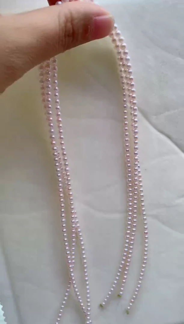 未镶嵌淡水珍珠裸珠无扣头多样性发其一，非无暇