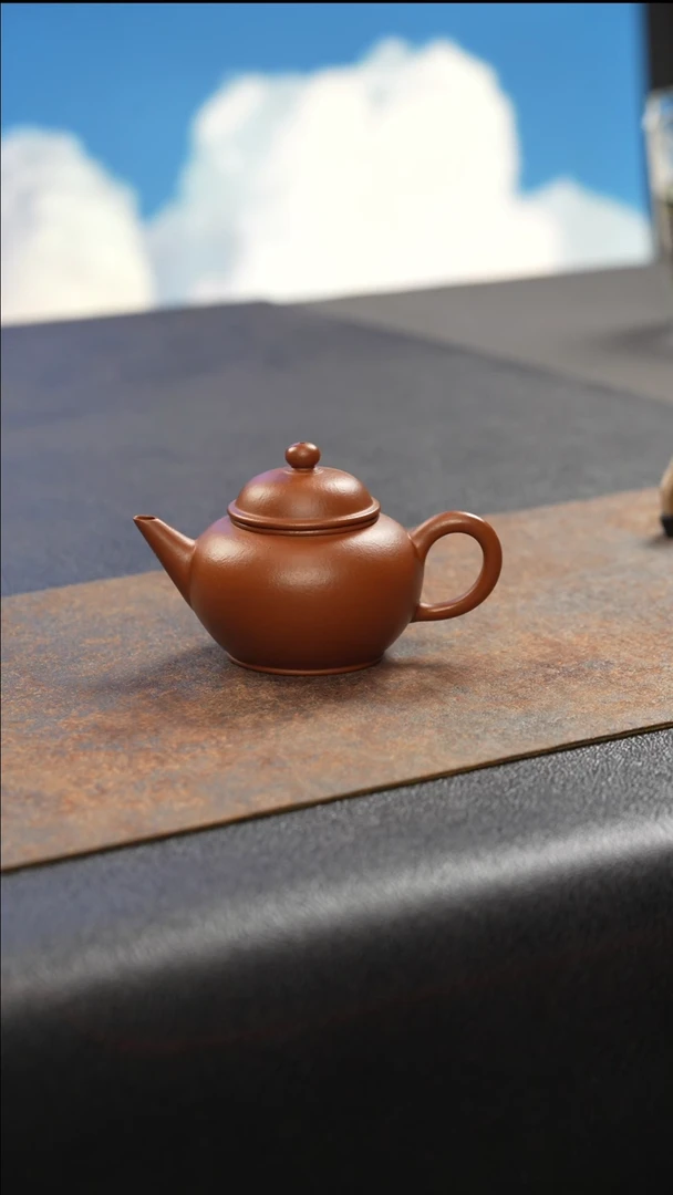 茶壶紫砂水平 朱泥