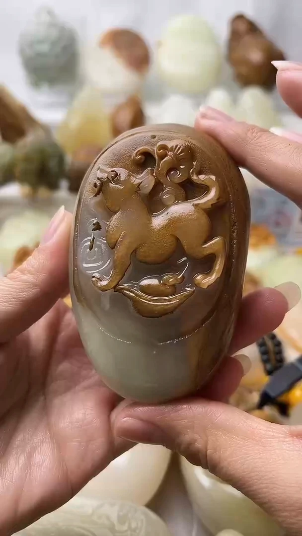 石材古青石棉纹正常不退换狗
