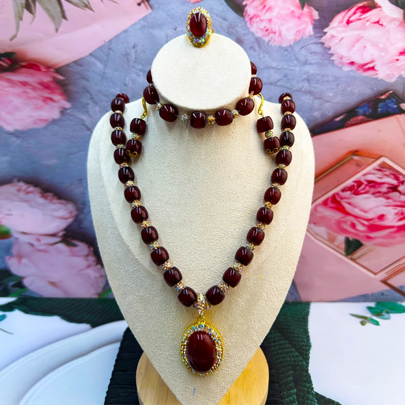 非金属玻璃项链 kahriwa时尚项链维吾尔族母亲节礼物送妈妈实用