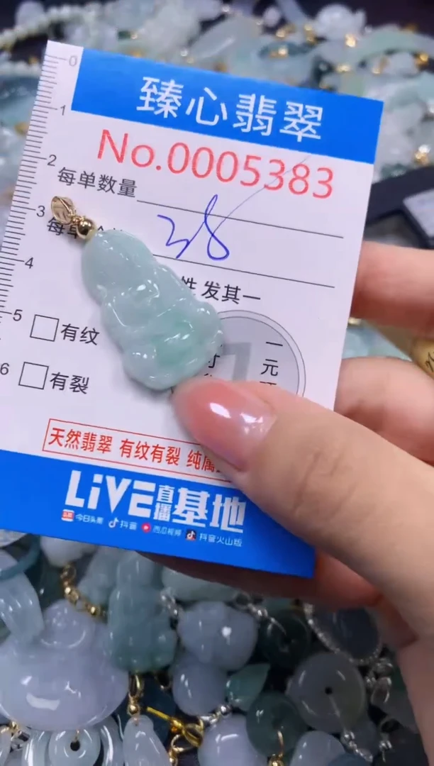 吊坠(不含链)未镶嵌翡翠5383