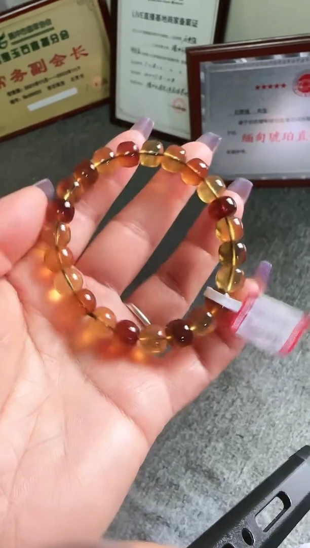 未镶嵌琥珀手串老型珠手串10mm