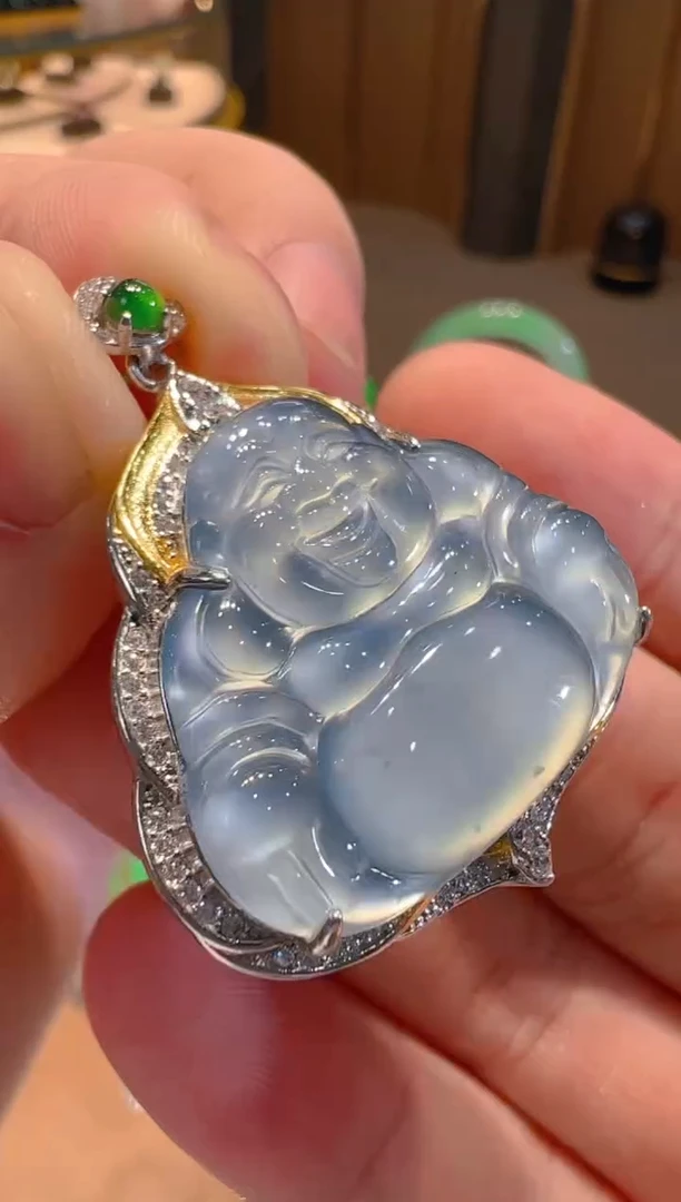 【闪购商品】翡翠吊坠(不含链)银S925镶嵌多样性发货一件