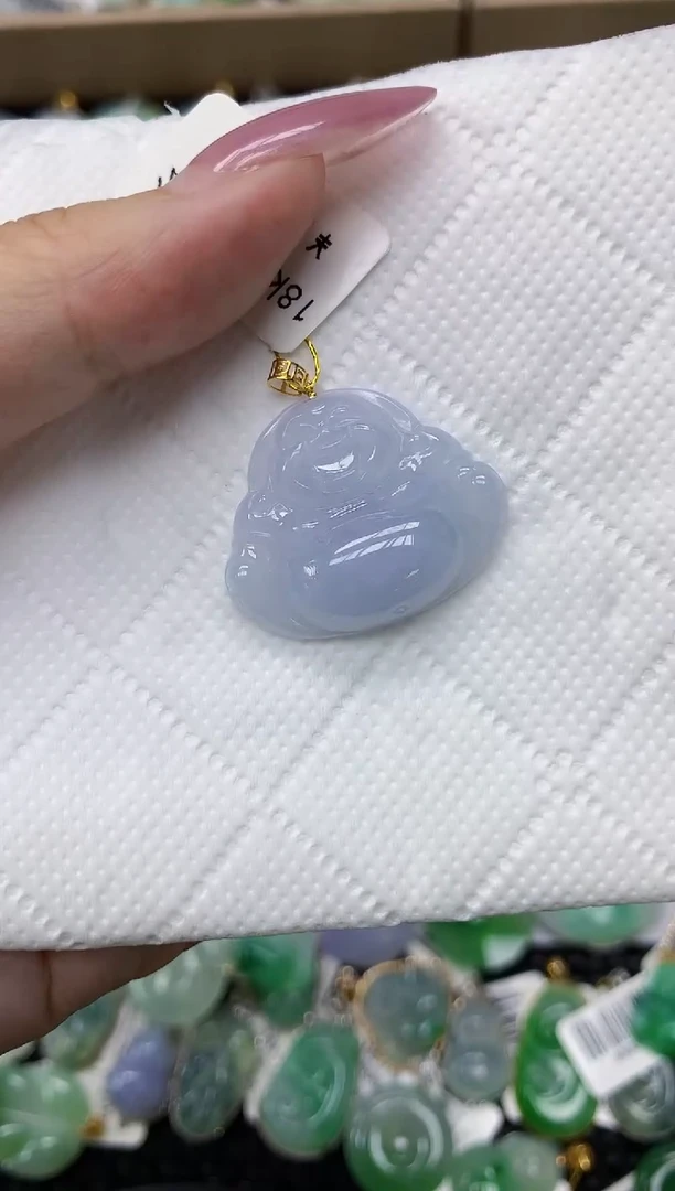 翡翠18K金镶嵌颈饰1111111111