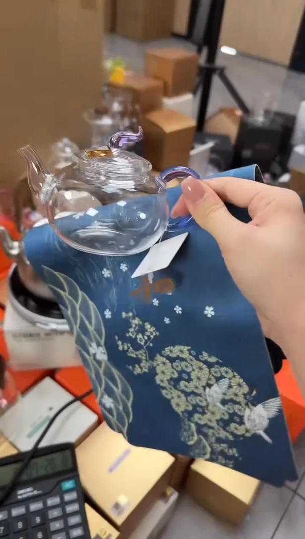 @@禾器晶彩丰登壶浅紫色+日式茶席