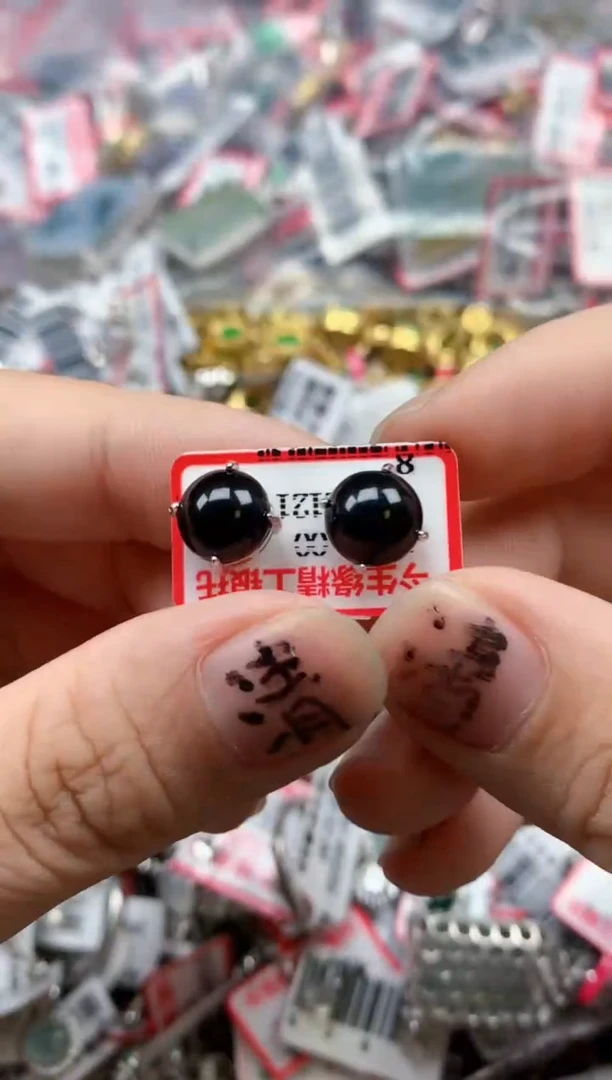 银S925镶嵌戒指翡翠天然A货缅甸翡翠