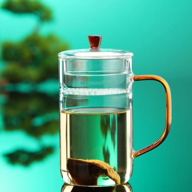 禾器晶彩·简尚杯 高硼硅 玻璃个人杯  建议容量：绿茶杯