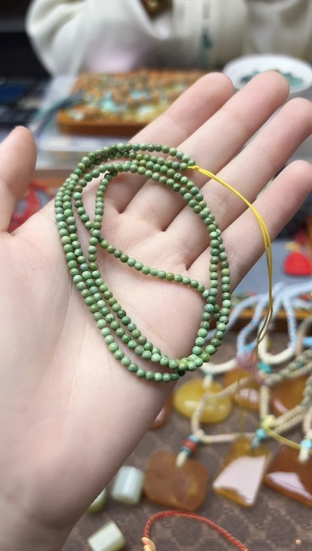 未镶嵌绿松石车挂松石长串GW