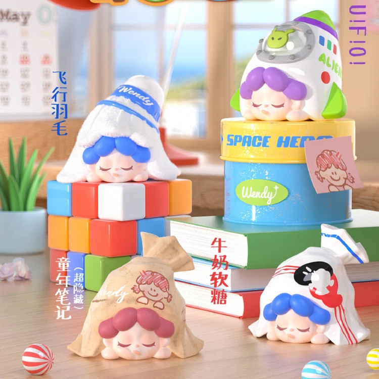 【芽芽拆盒】Wendy奇妙蜗居夜联名萌粒可爱摆件潮玩盲盒