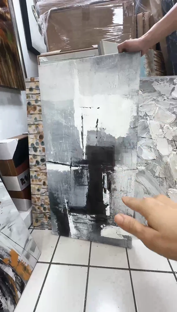 168现代艺术油画装饰画50cm*100cm