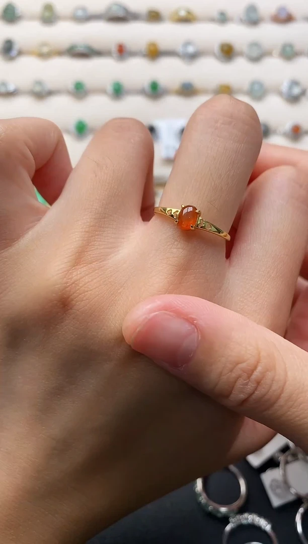 银S925镶嵌戒指翡翠1111111+5