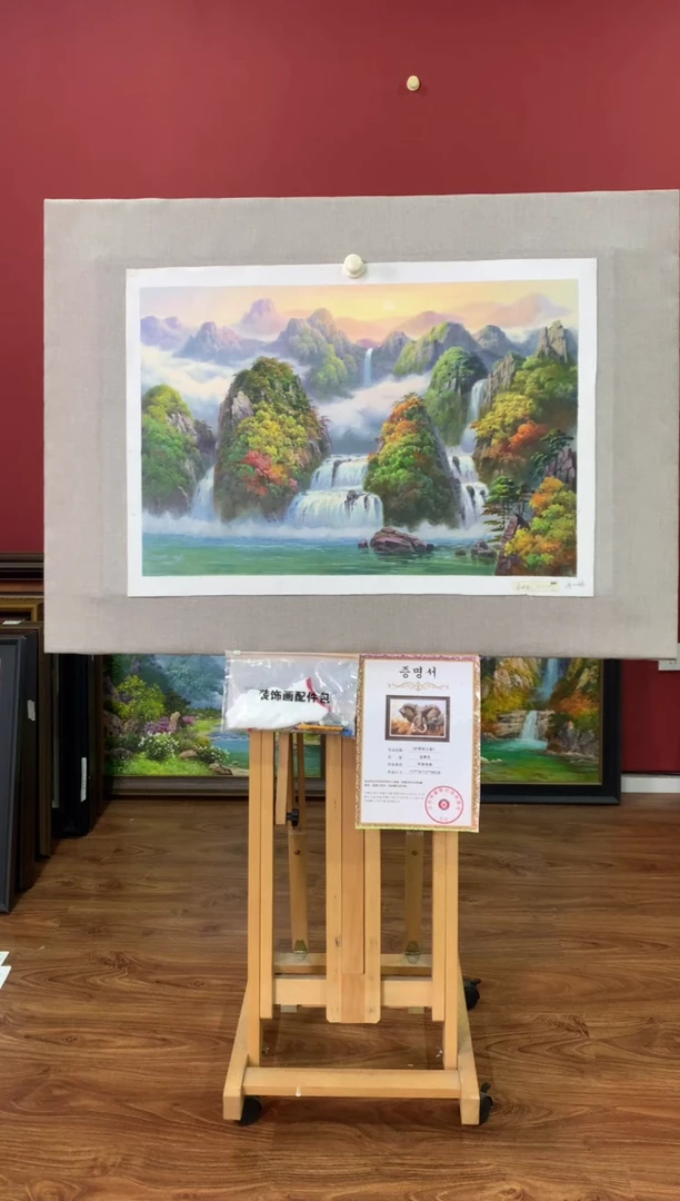 油画【83号】朝鲜原创手绘油画【功勋Ⅰ级画家丨孤品佳作】【顺丰包邮】