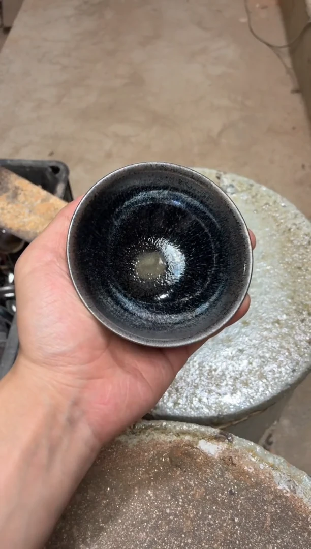 茶盏真柴烧建盏换点柴火