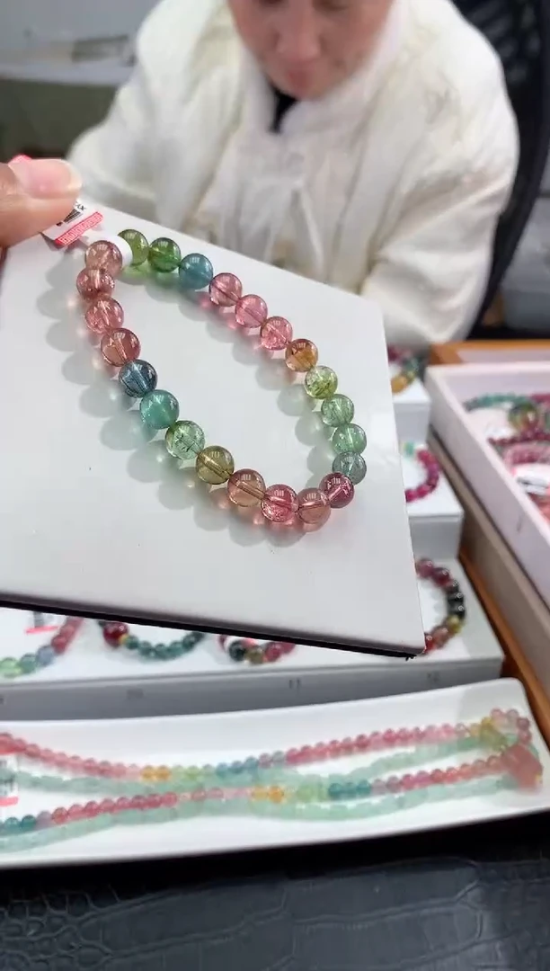 【闪购商品】碧玺手串未镶嵌多样性发一条