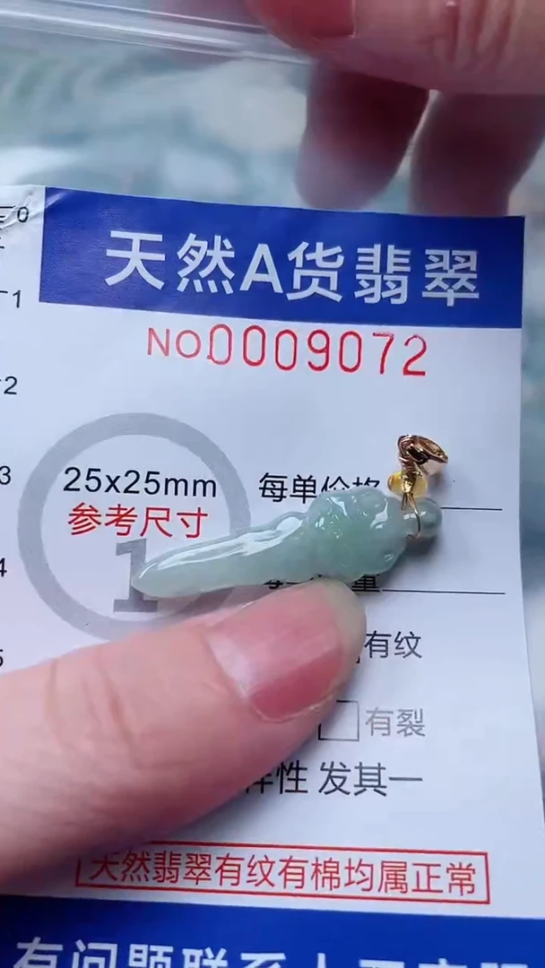 翡翠未镶嵌吊坠(不含链)1