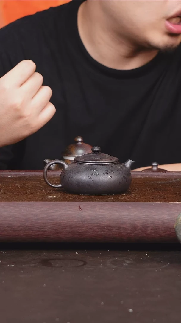 茶壶紫砂柴烧 寒江