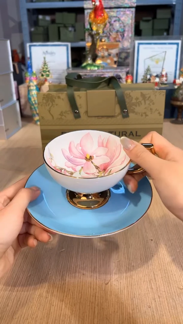 【闪购商品】杯212丽思蓝釉杯碟