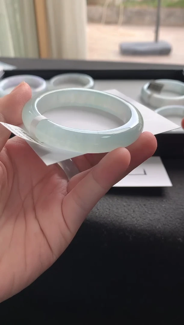 未镶嵌手镯翡翠53.3正圈买断Y4589