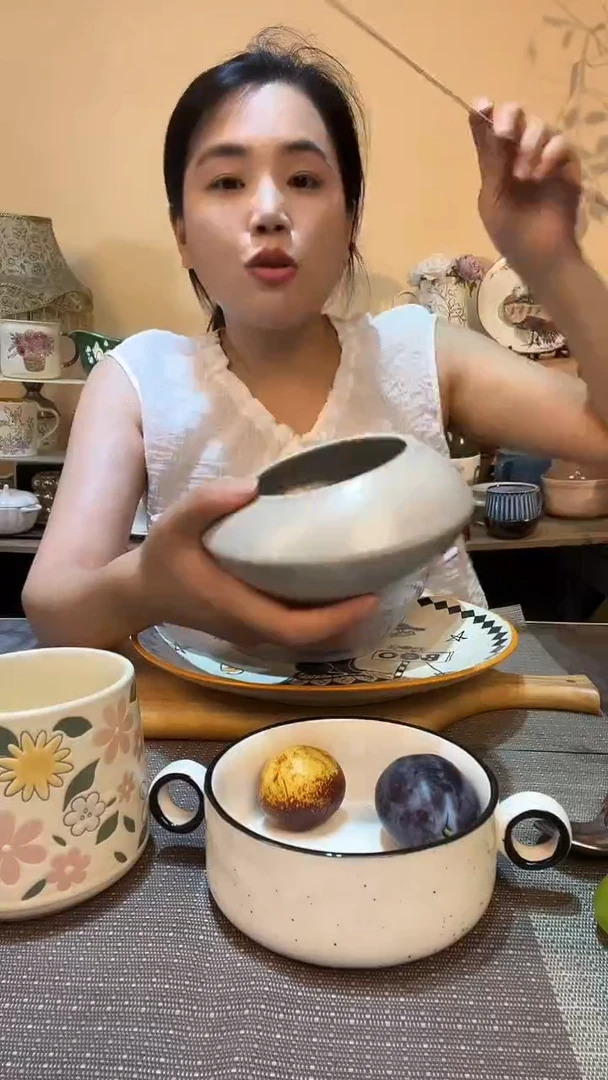 瓷片小号 6英寸异形碗  微瑕介意勿拍